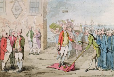 Rodney Triumphant, or Admiral Lee-Shore in the Dumps by James Gillray